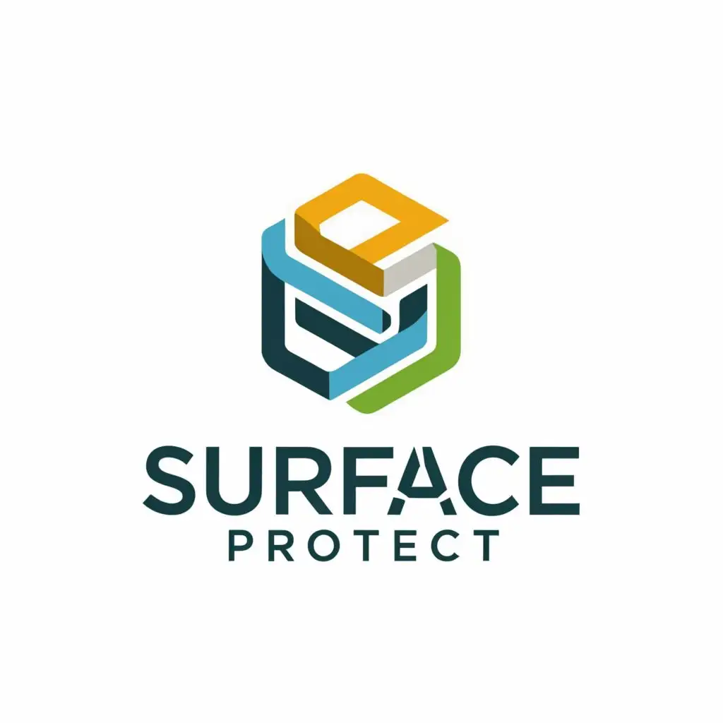 a logo design,with the text "Surface Protect", main symbol:shinny mesh,Moderate,be used in Home Family industry,clear background