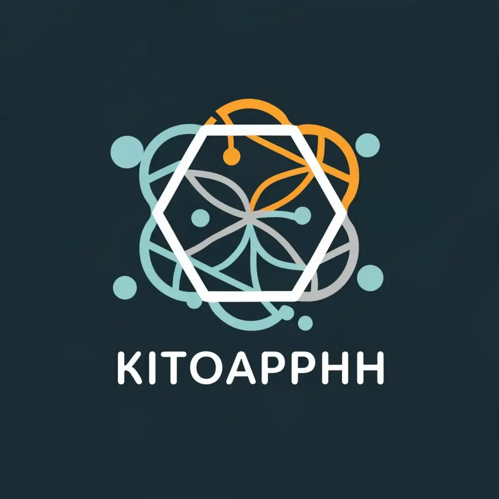 a logo design,with the text "kitograph", main symbol:filter, water, rGO, Kitosan, empty palm oil bunches,Moderate,clear background