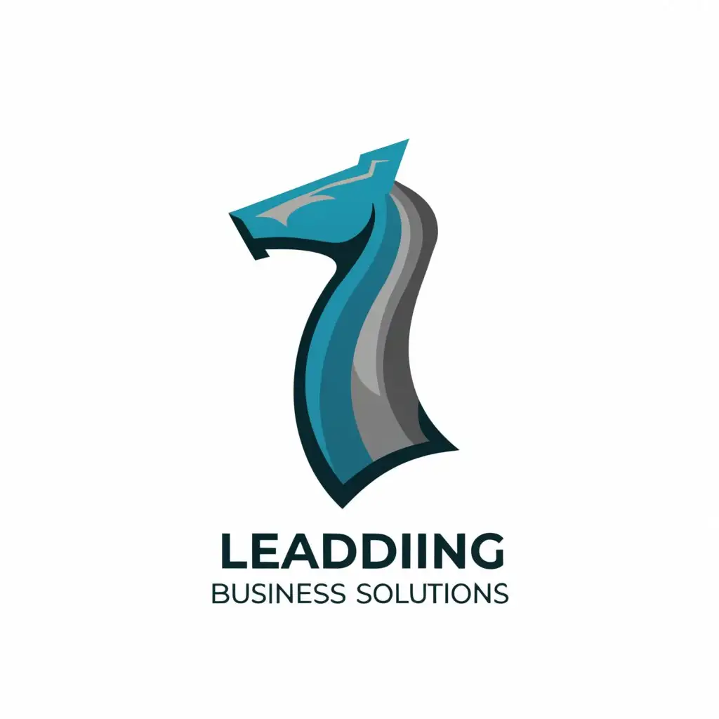 LOGO-Design-for-Leading-Business-Solutions-Strategic-Chess-Knight-with-Energetic-Cyan