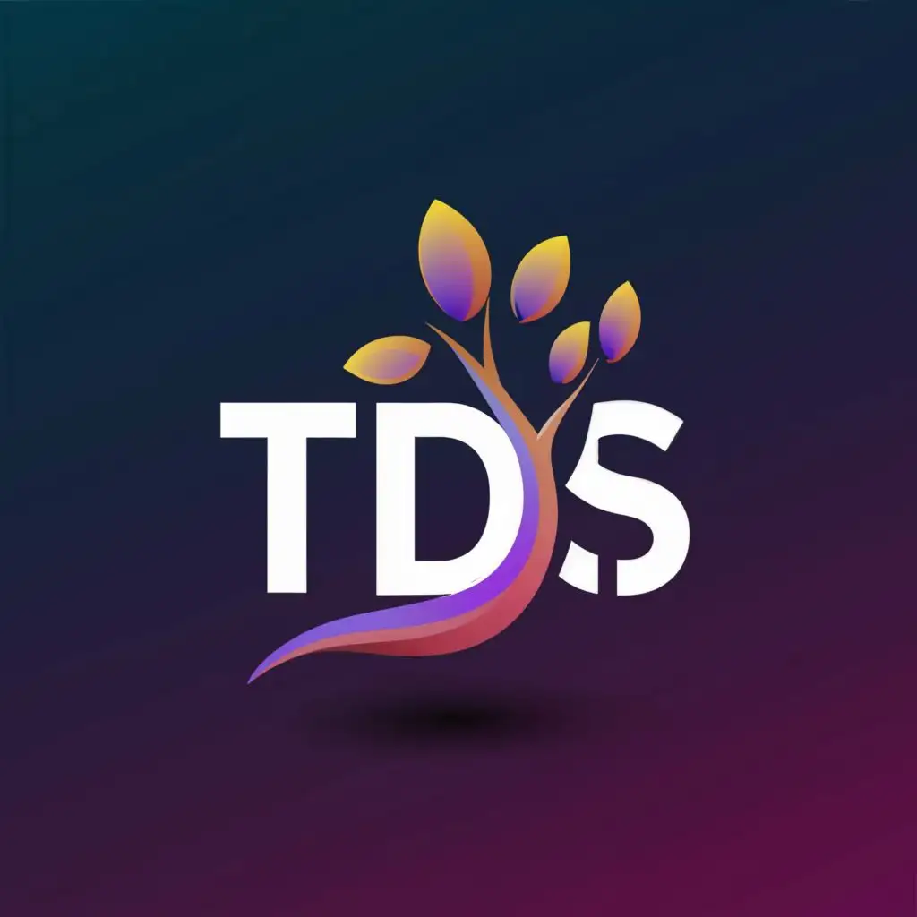 a logo design,with the text "TDS
", main symbol:make a loge design
,Moderate,clear background