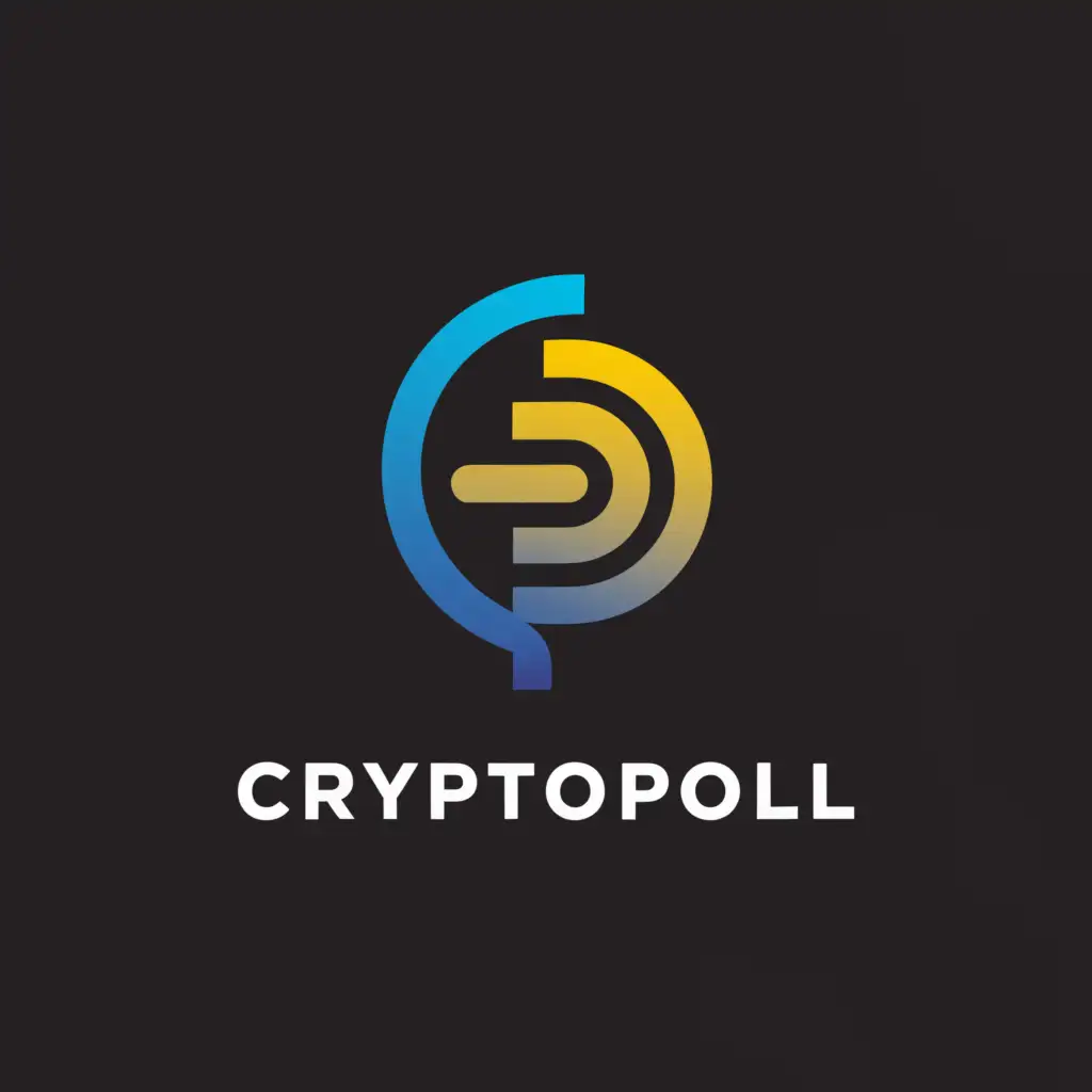 a logo design,with the text "CryptoPoll", main symbol:P,Moderate,be used in Automotive industry,clear background