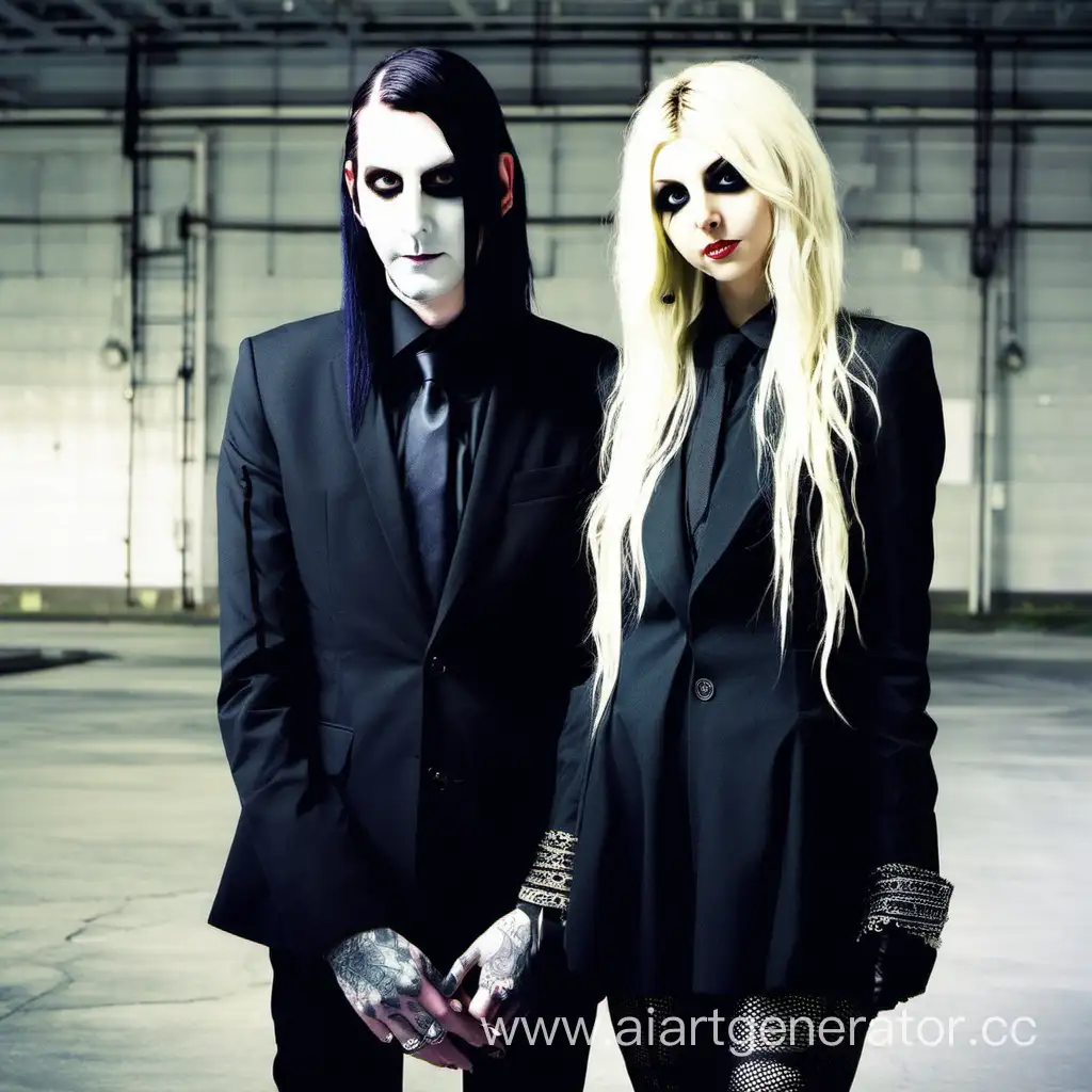 Chris Motionless  with Taylor Momsen