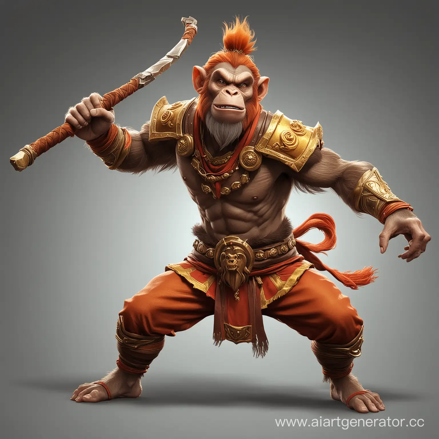 Dota-2-Monkey-King-Heroic-Monkey-King-Battling-Amidst-Ancient-Ruins