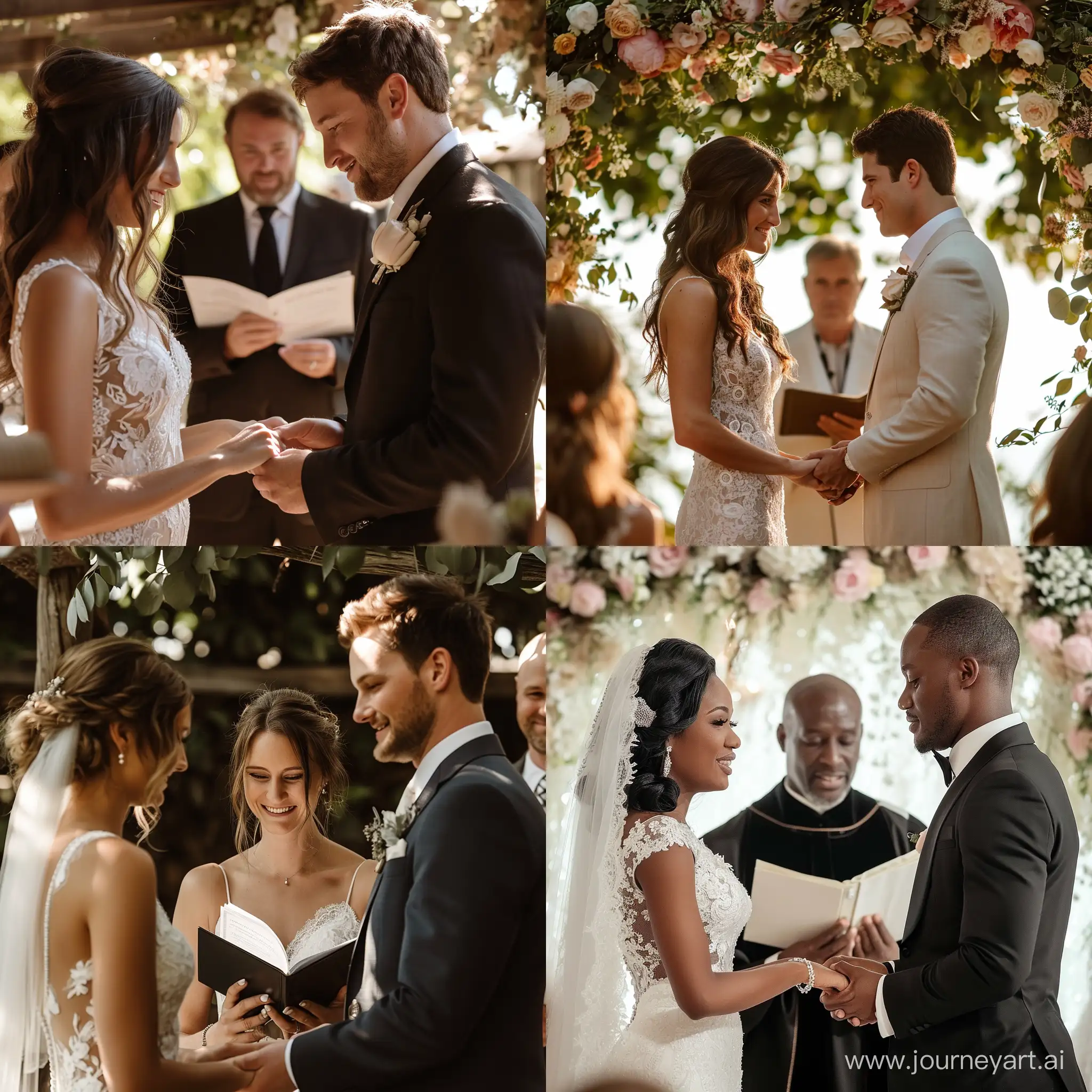 Newlyweds-Exchanging-Vows-Heartwarming-Wedding-Ceremony-Moments