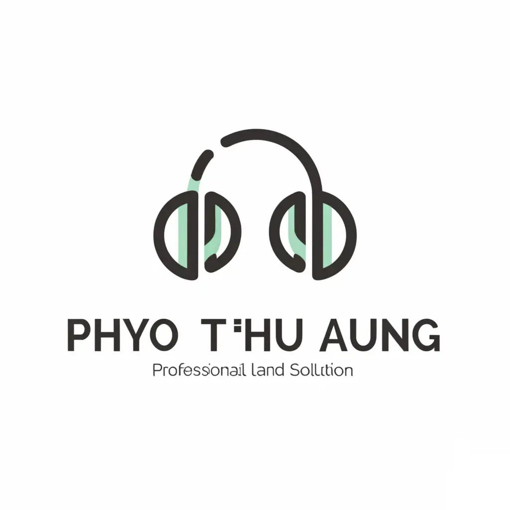 a logo design, with the text 'Phyo Thu Aung', main symbol: Professional Audio Consultancy And Solution, Moderate, to be used in Events industry, clear background