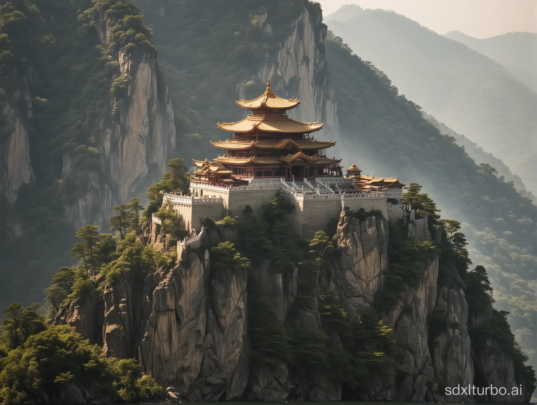 Majestic-Temple-Perched-atop-Mountain-Peak