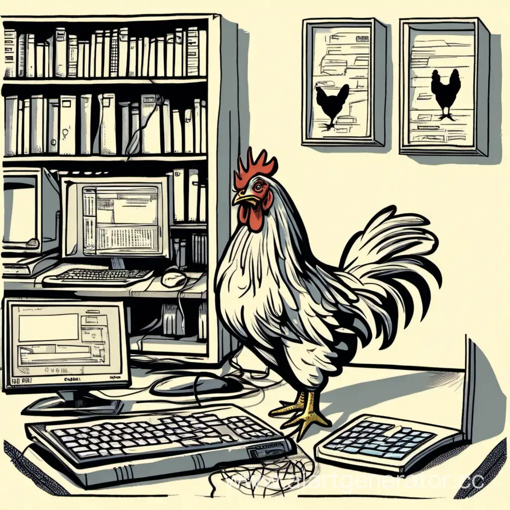 Chicken and computer