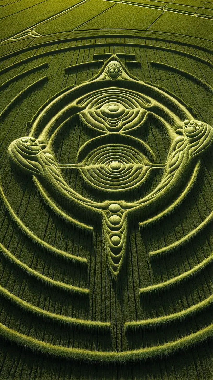 Mysterious Extraterrestrial Crop Circles Enigmatic Patterns in Agricultural Fields