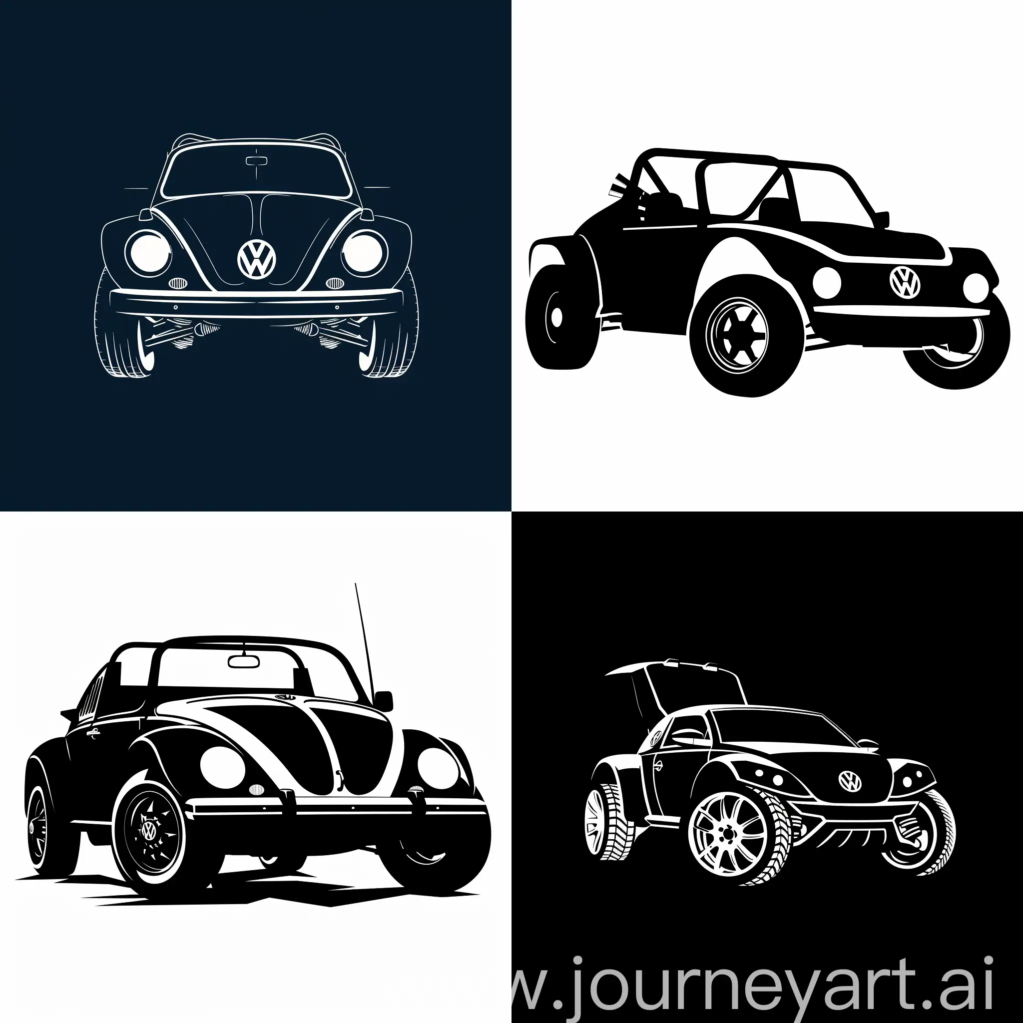 Volkswagen-Dune-Buggy-Logo-Silhouette-in-V6-Engine-Design