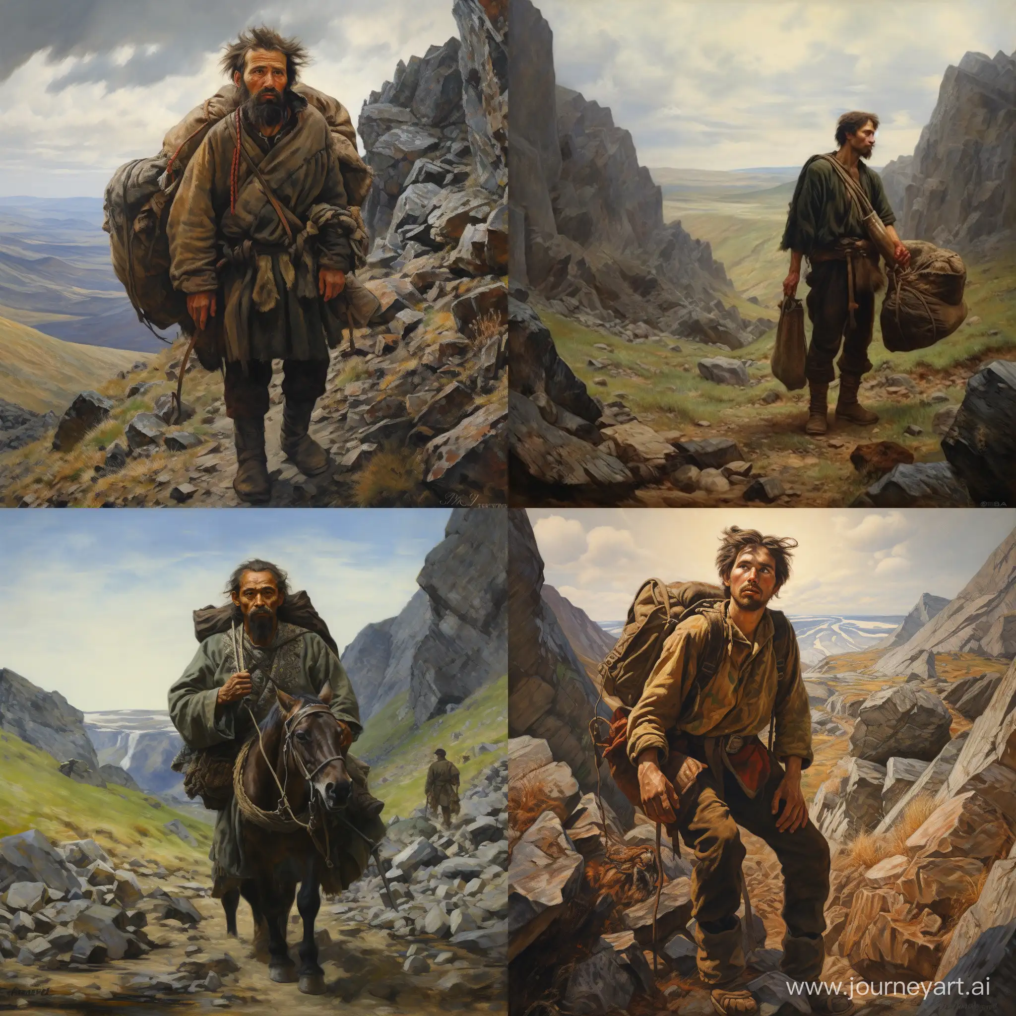 Solitary-Wanderer-Amidst-Golden-Transbaikalia-Steppes