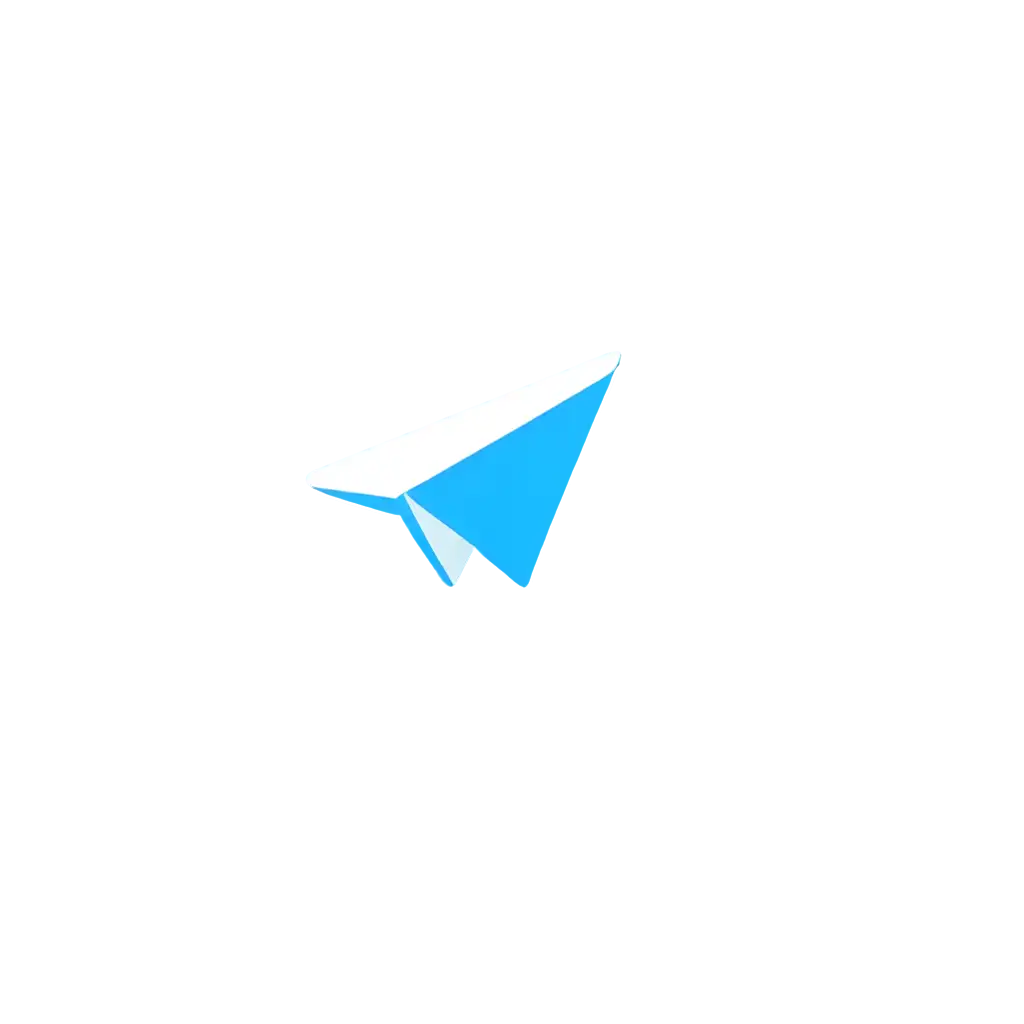 Telegram app icon in the sector