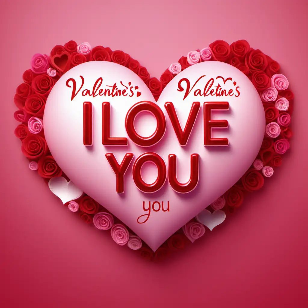 Romantic Valentines Day Graphic Expressing Love with Vibrant Affection