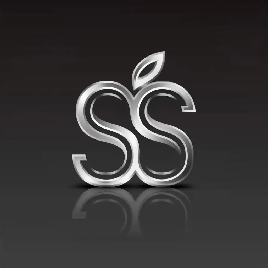 a logo design,with the text "SS", main symbol:Apple,Moderate,be used in Education industry,clear background