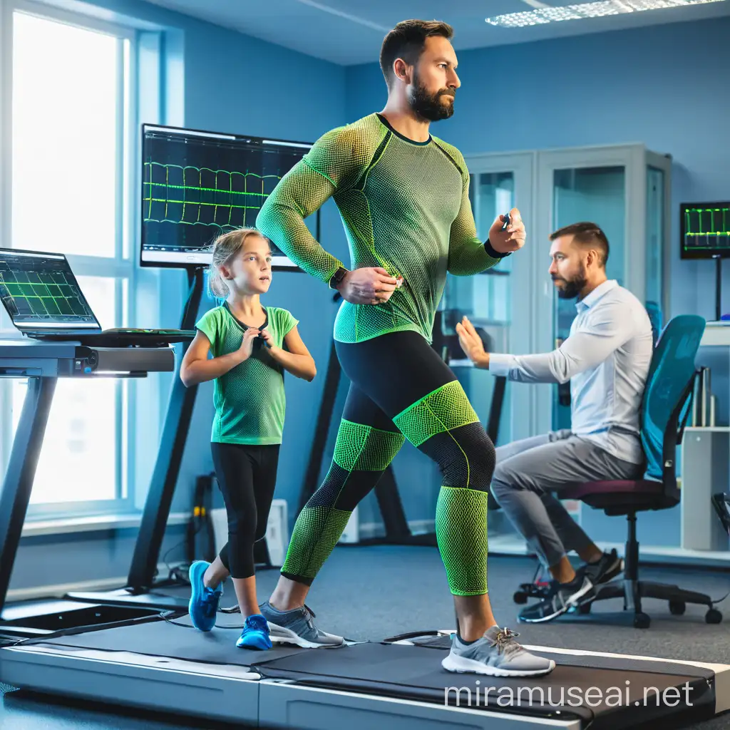 Stress Test with Advanced Biofeedback Mesh and Sensors on Child and Adult