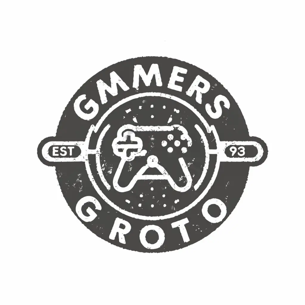 LOGO-Design-For-Gamers-Grotto-Circular-Emblem-with-a-Focus-on-Gaming-Community