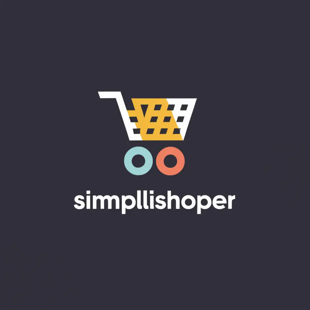 a logo design,with the text "SimpliShoper", main symbol:Shopping Cart,Moderate,be used in Retail industry,clear background