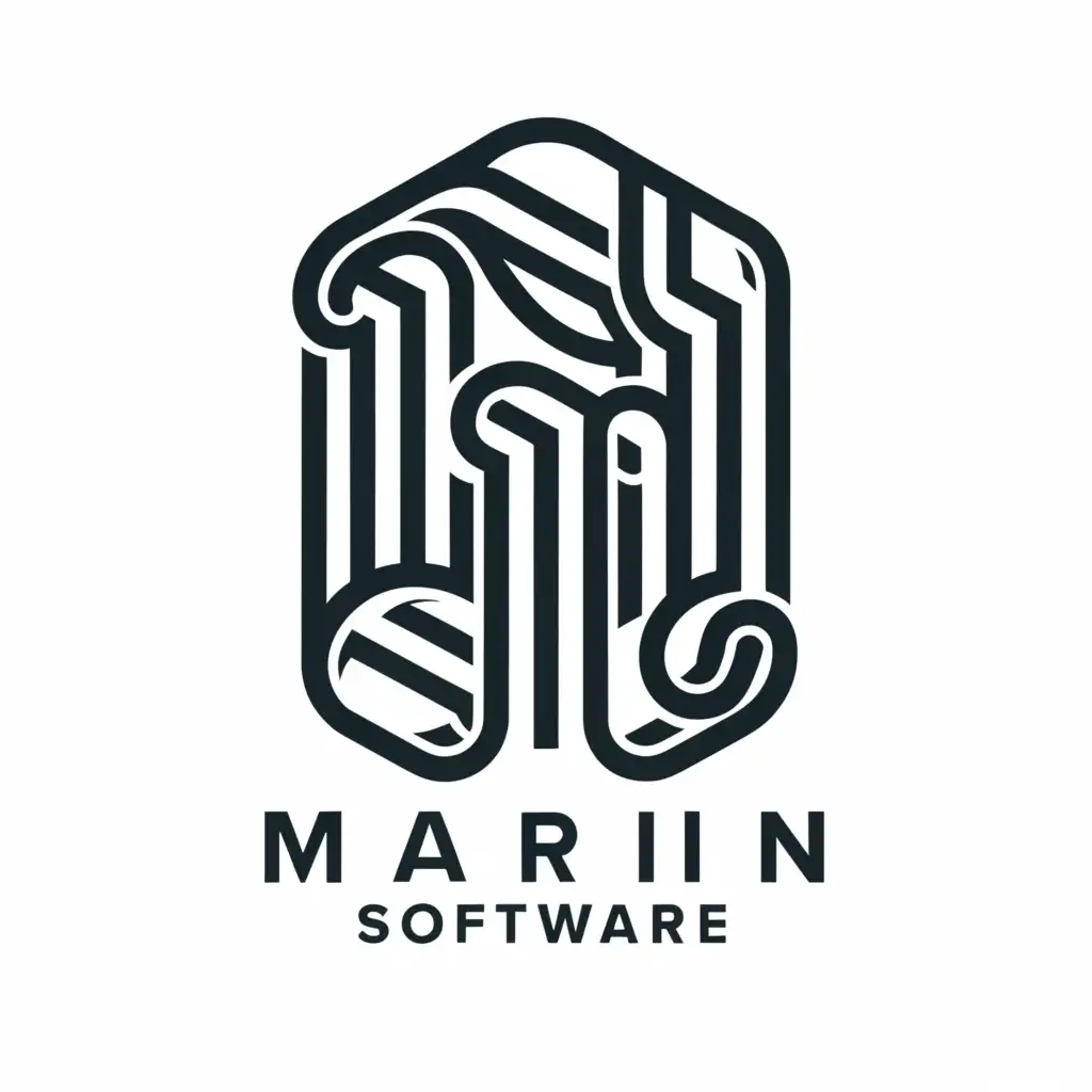 LOGO-Design-For-MARIN-SOFTWARE-Artistic-Typography-on-a-Clear-Background