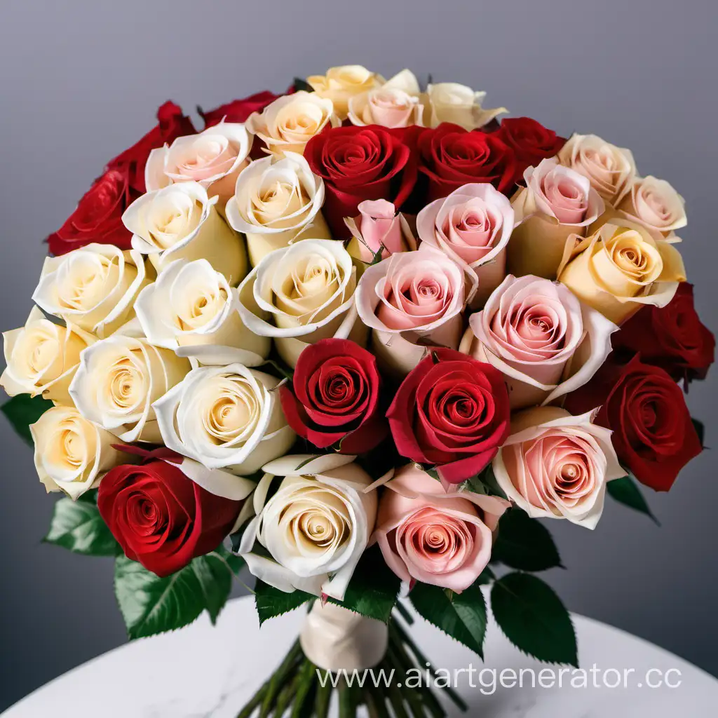 Various-Types-of-Roses-in-a-Large-Bouquet