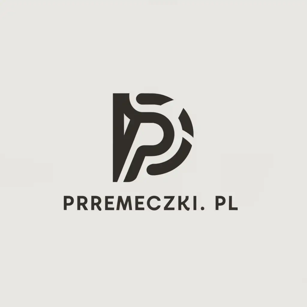 a logo design,with the text "Premeczki.PL", main symbol:P,Moderate,clear background