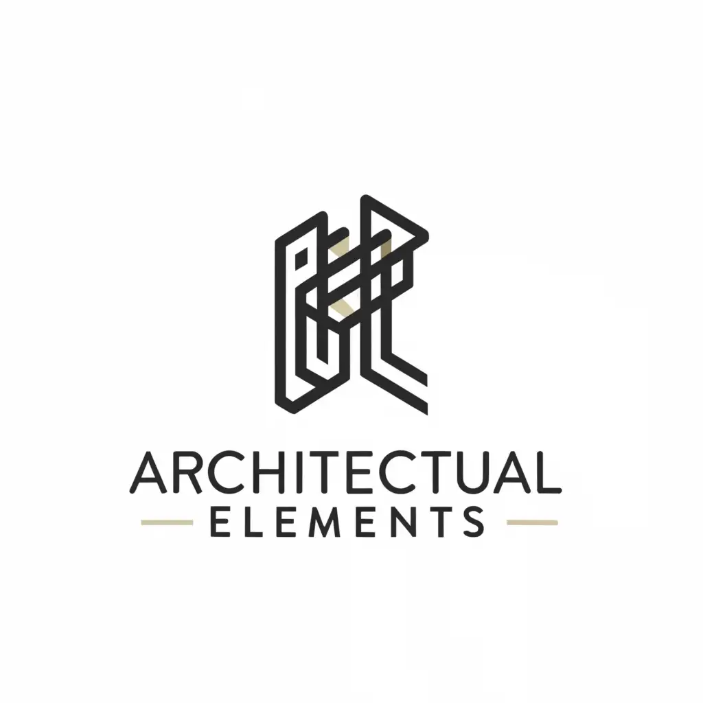 a logo design,with the text "Architectural Elements", main symbol:Tech,complex,clear background