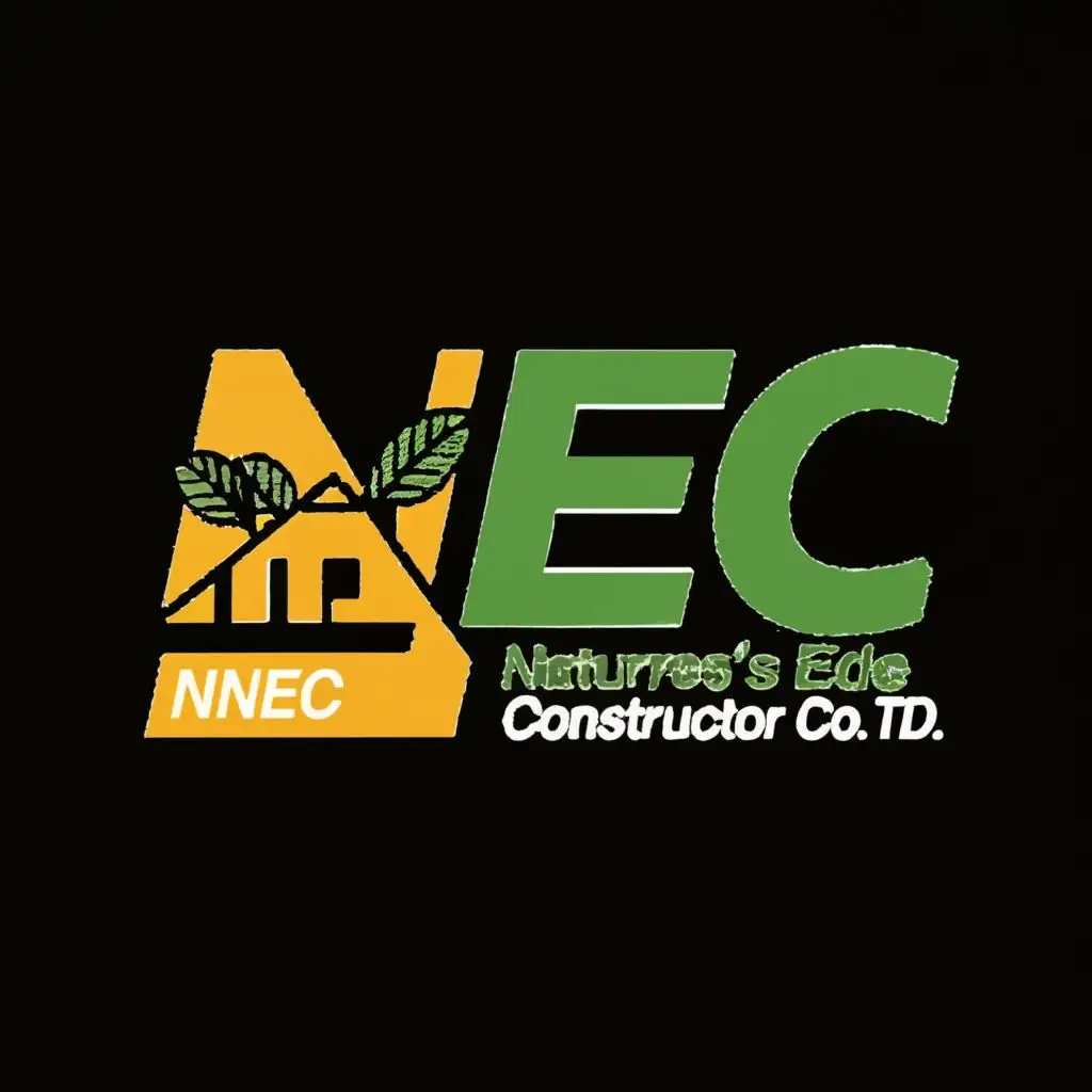 logo, NEC, with the text "Nature's Edge Constructor Co.,Ltd", typography