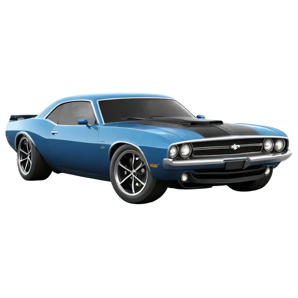 Stunning-3D-Cartoon-Muscle-Car-PNG-Rev-Up-Your-Designs-with-HighQuality-Graphics