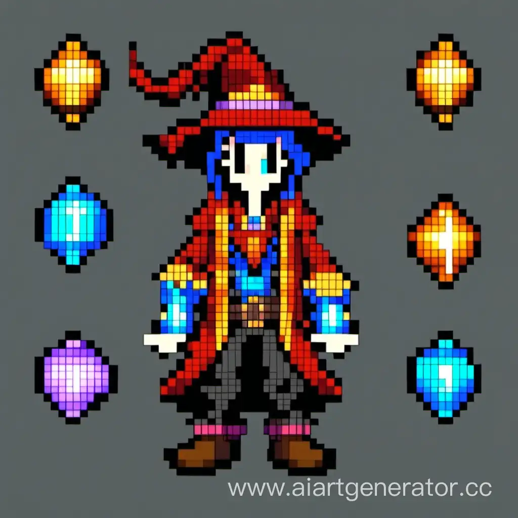 Pixel-Art-Mage-Casting-Spell