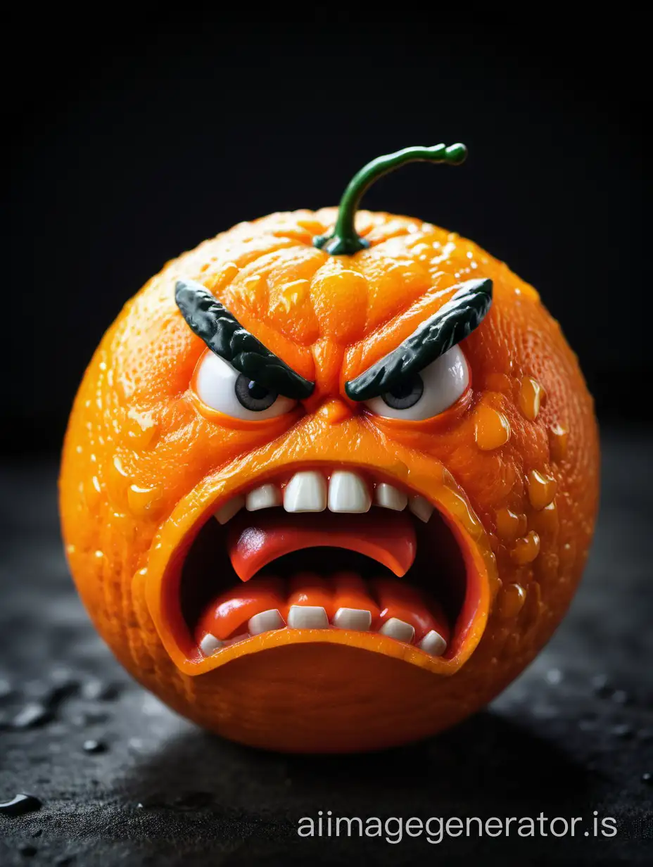 злой апельсин Angry orange