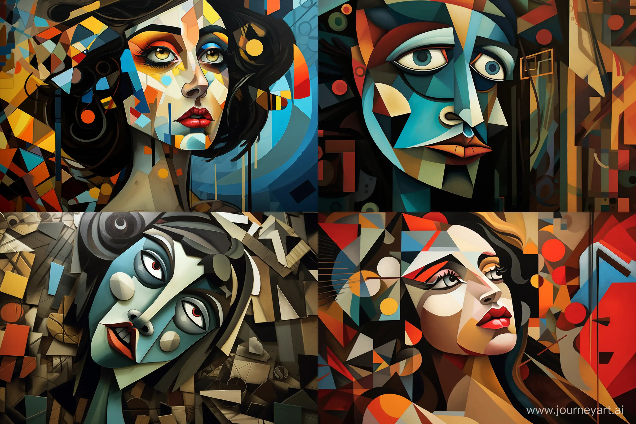 Cubist-Explorer-Navigating-Surreal-Dimensions