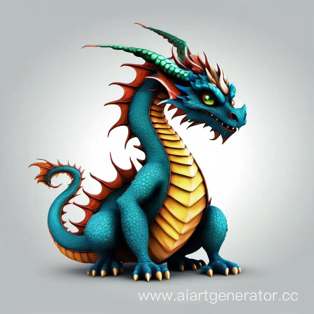 Friendly-Dragon-Fairy-Tale-Character-with-Kind-Eyes-on-White-Background