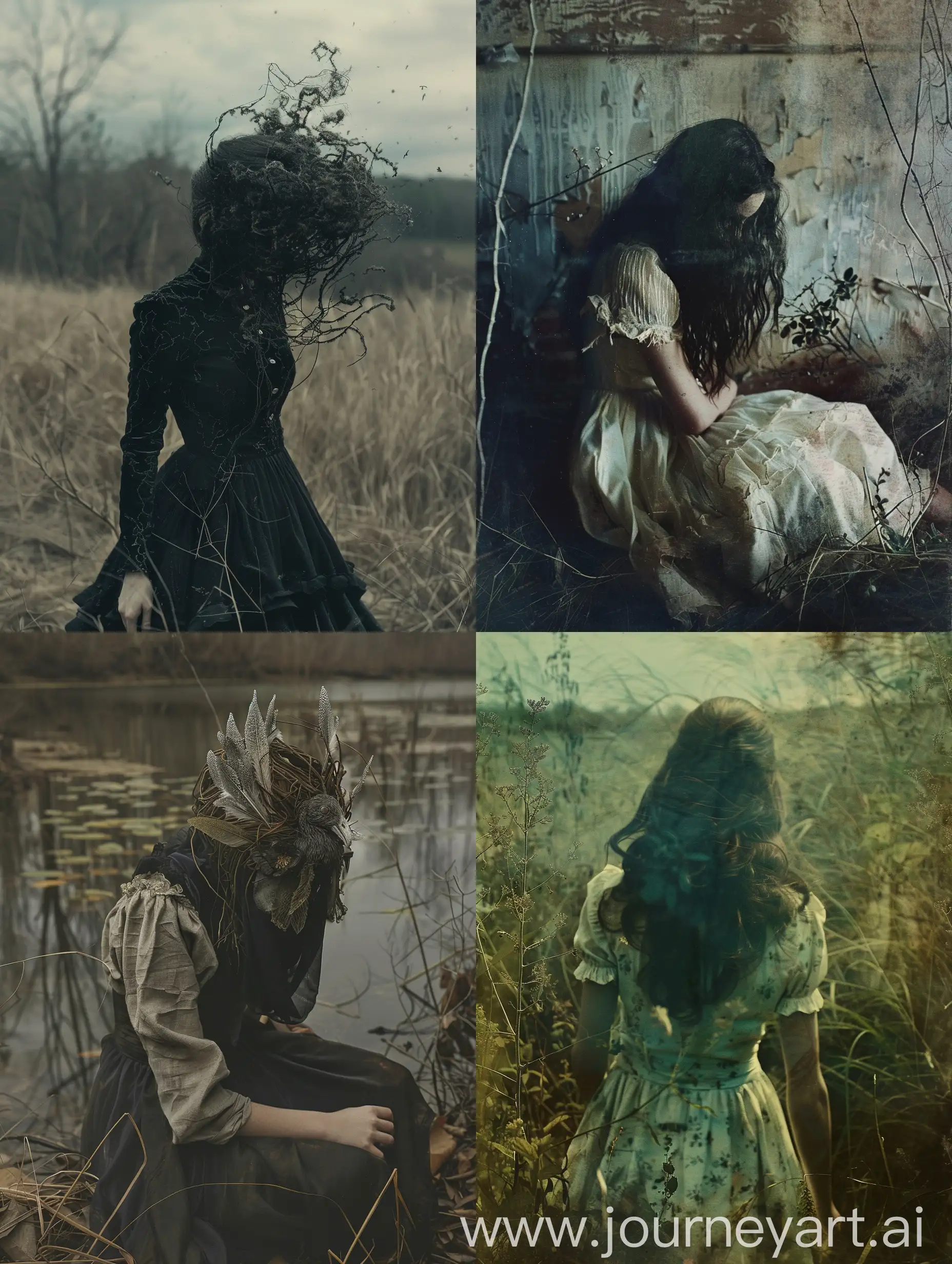 Insanity, saturated, folk horror,  haunting surreal photography, Kyle Thompson