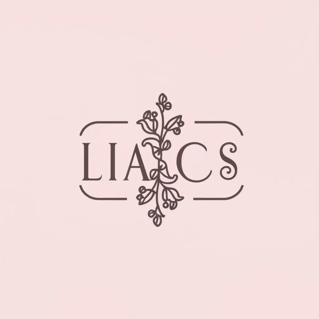 a logo design,with the text "Lilacs", main symbol:flower,Minimalistic,be used in Beauty Spa industry,clear background