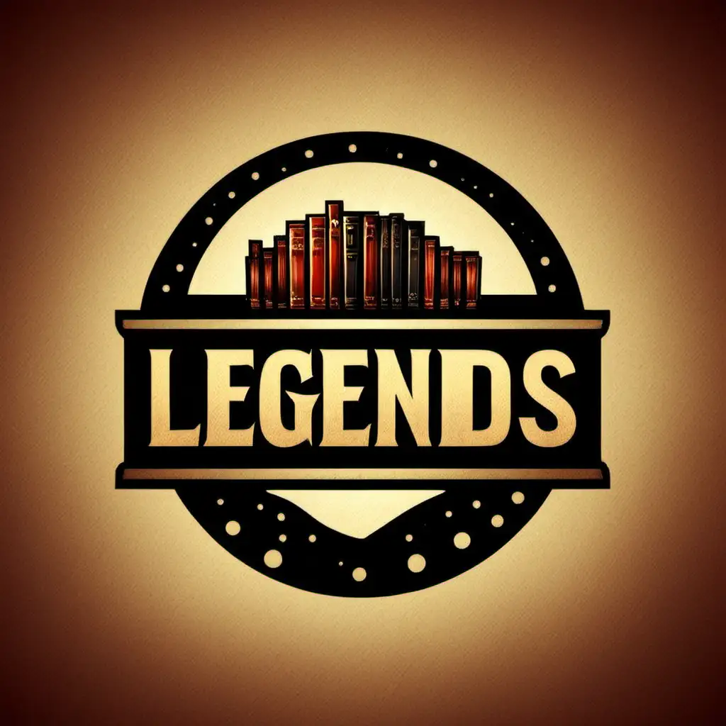 Enchanting Legends Bookshelf Logo Design