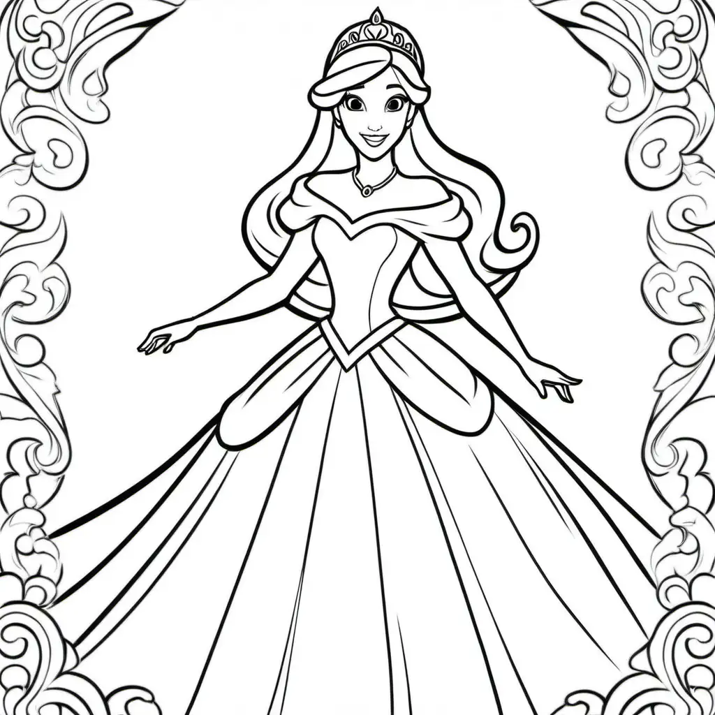 Enchanting Princess Coloring Pages for Creative Fun
