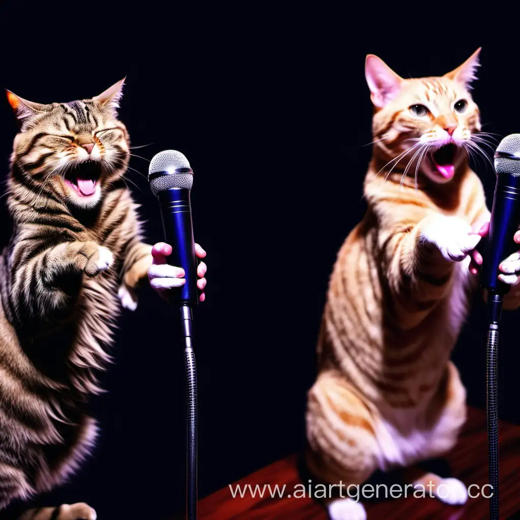 Fierce-Cats-Rocking-Karaoke-Night-with-Their-Vocals