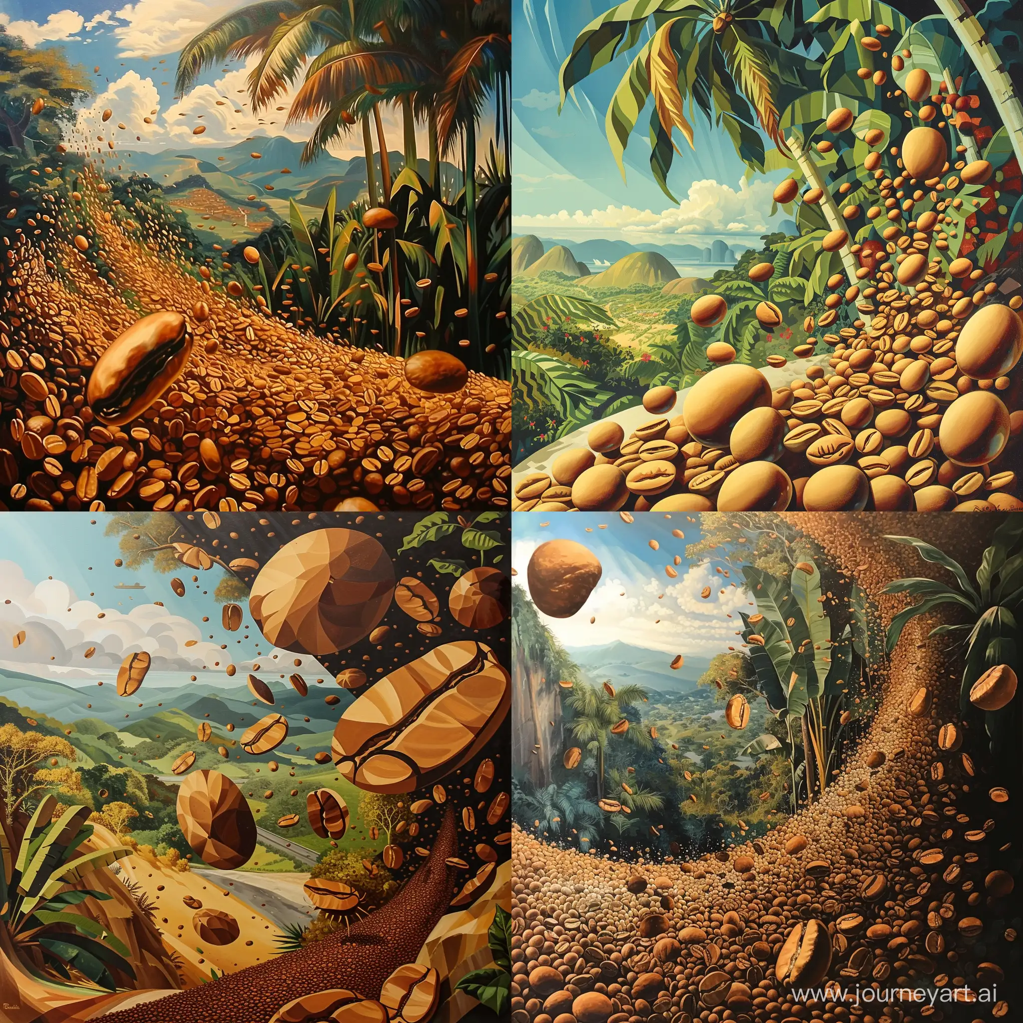 Brazilian-Landscape-Cubism-Captivating-Coffee-Grains-Dance