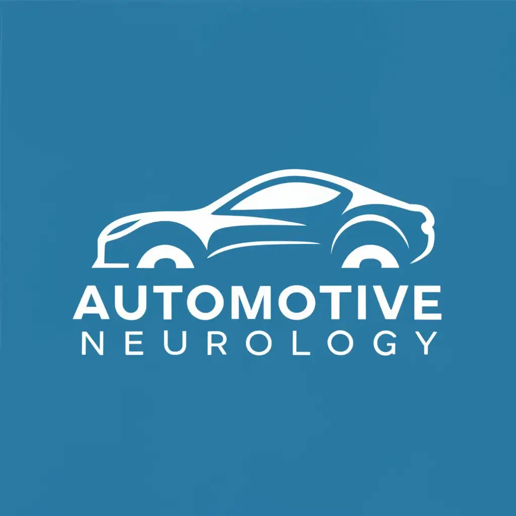 logo, car, electronics, wiring, with the text "Automotive Neurology", typography, be used in Automotive industry