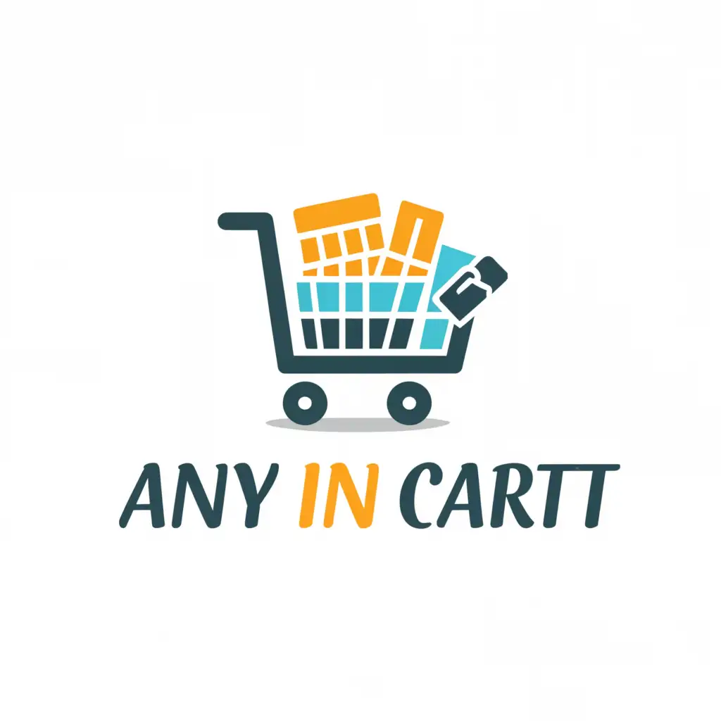 a logo design,with the text "Any In Cart", main symbol:Cart
Supermarket
Products,Moderate,be used in Retail industry,clear background