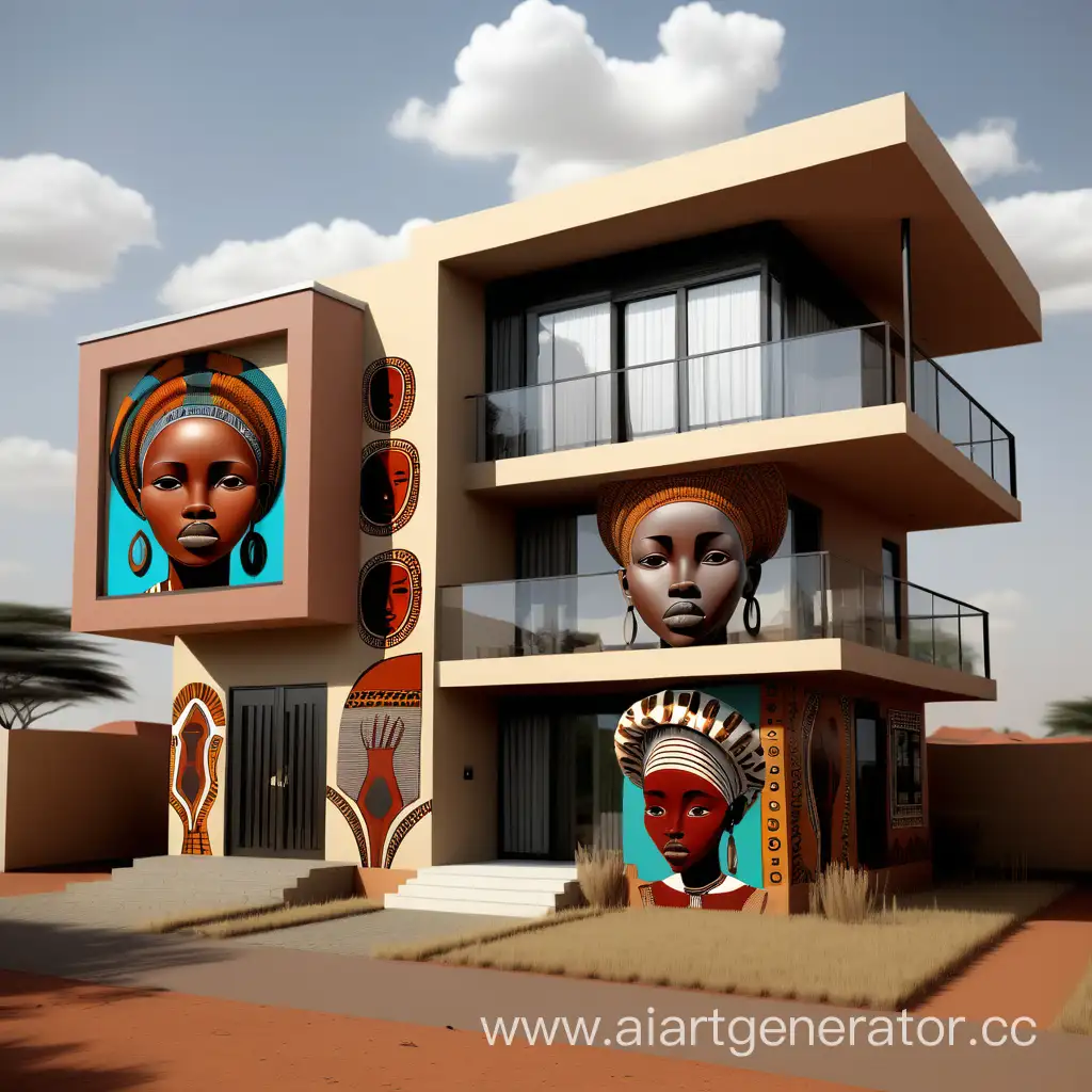 Contemporary-Africanthemed-2Story-Homes