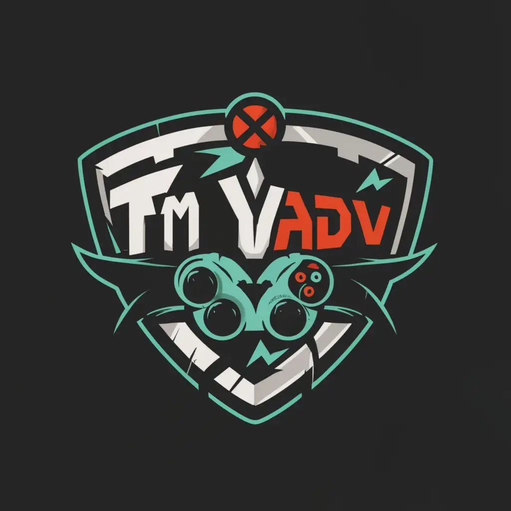 logo, Gaming, with the text "TM YADAV", typography
