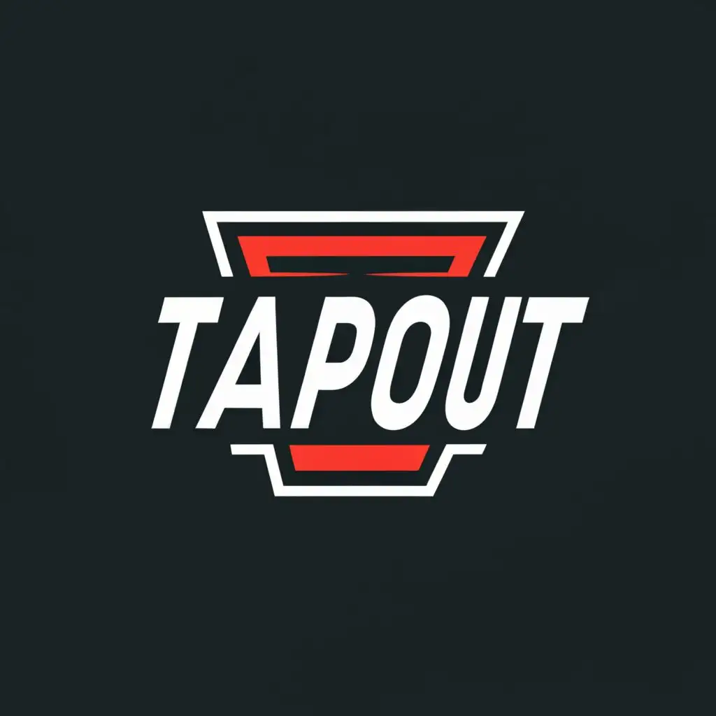 LOGO-Design-For-Tapout-Bold-MMA-Symbol-on-Clear-Background