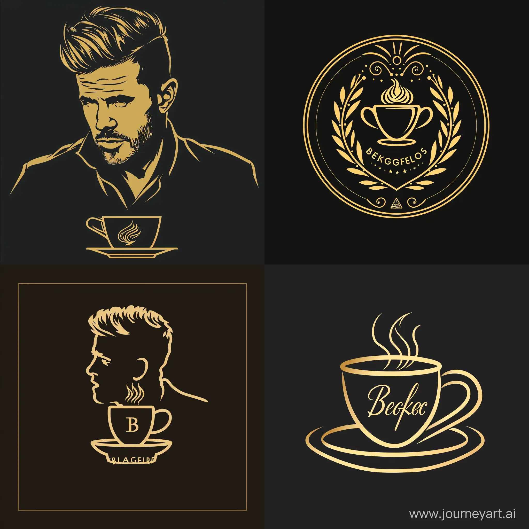 A special logo with Beckham's name should be golden for the coffee shop