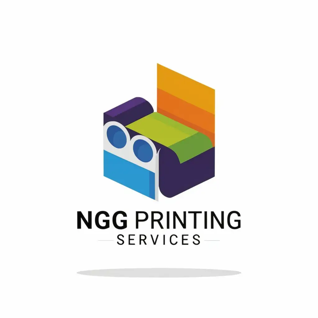 a logo design,with the text "NGG Printing Services", main symbol:Papers,Moderate,clear background
