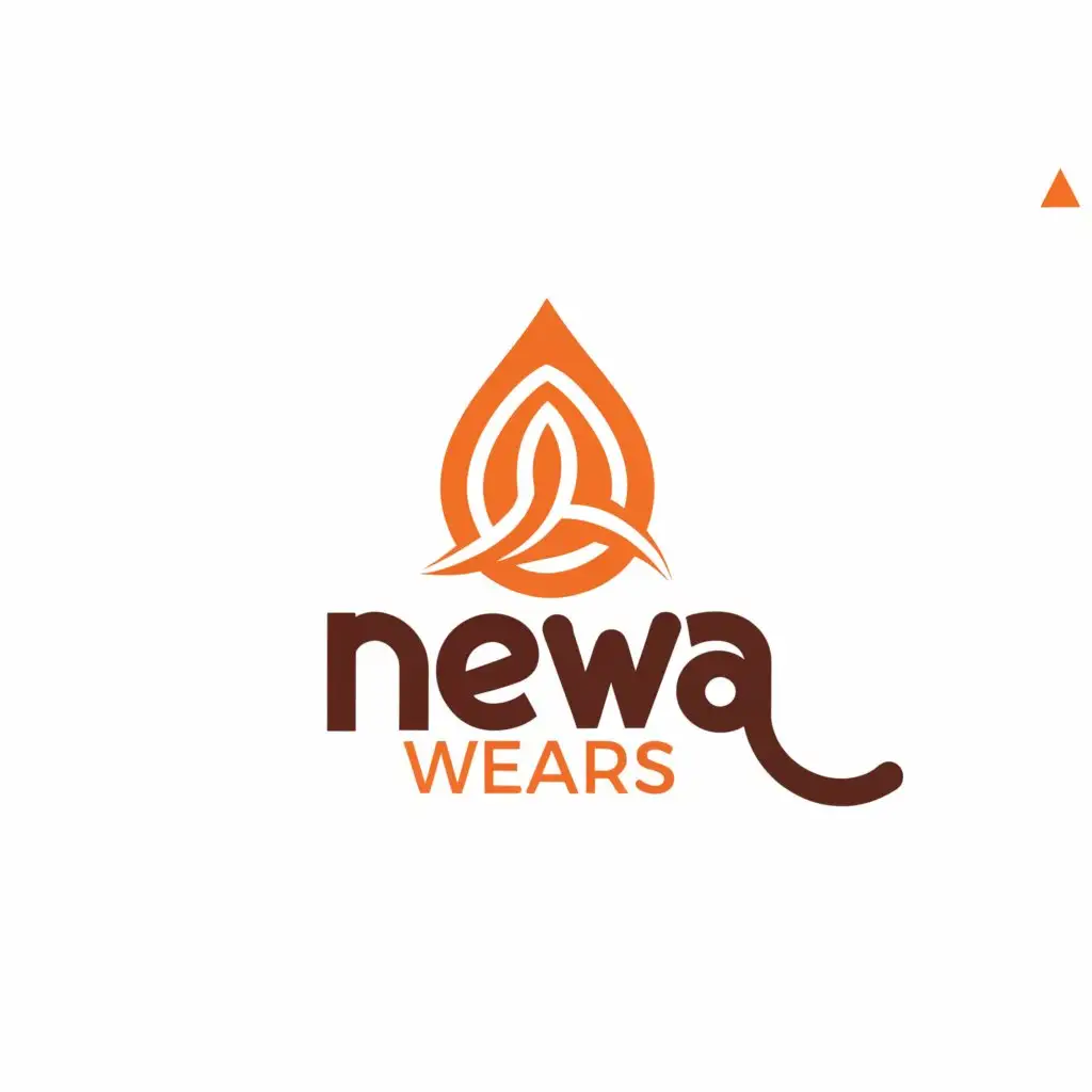 LOGO-Design-for-Newa-Wears-Minimalist-Text-with-Tilak-Group-Product-Symbol-on-Clear-Background