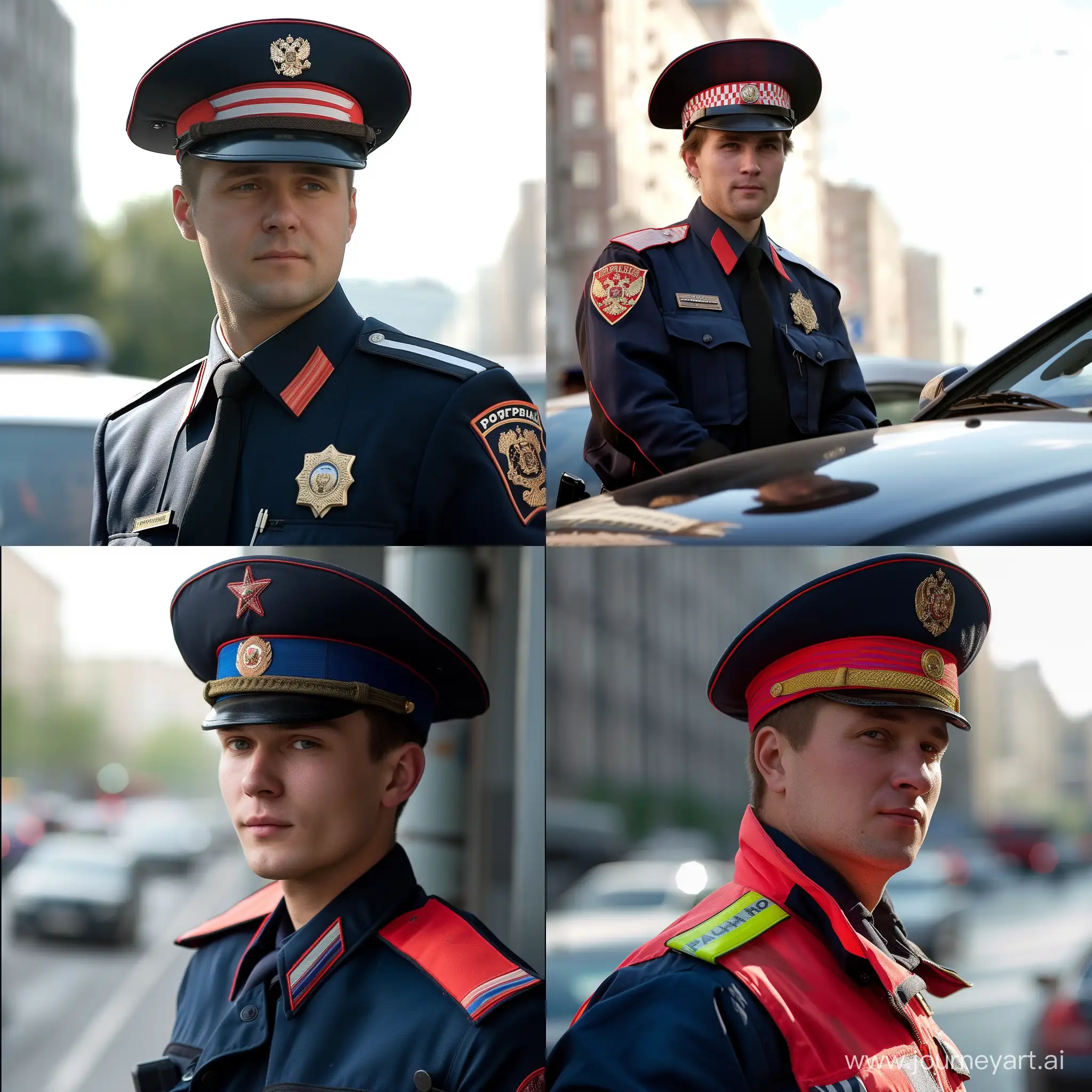 Russian-Traffic-Police-Officer-in-Uniform