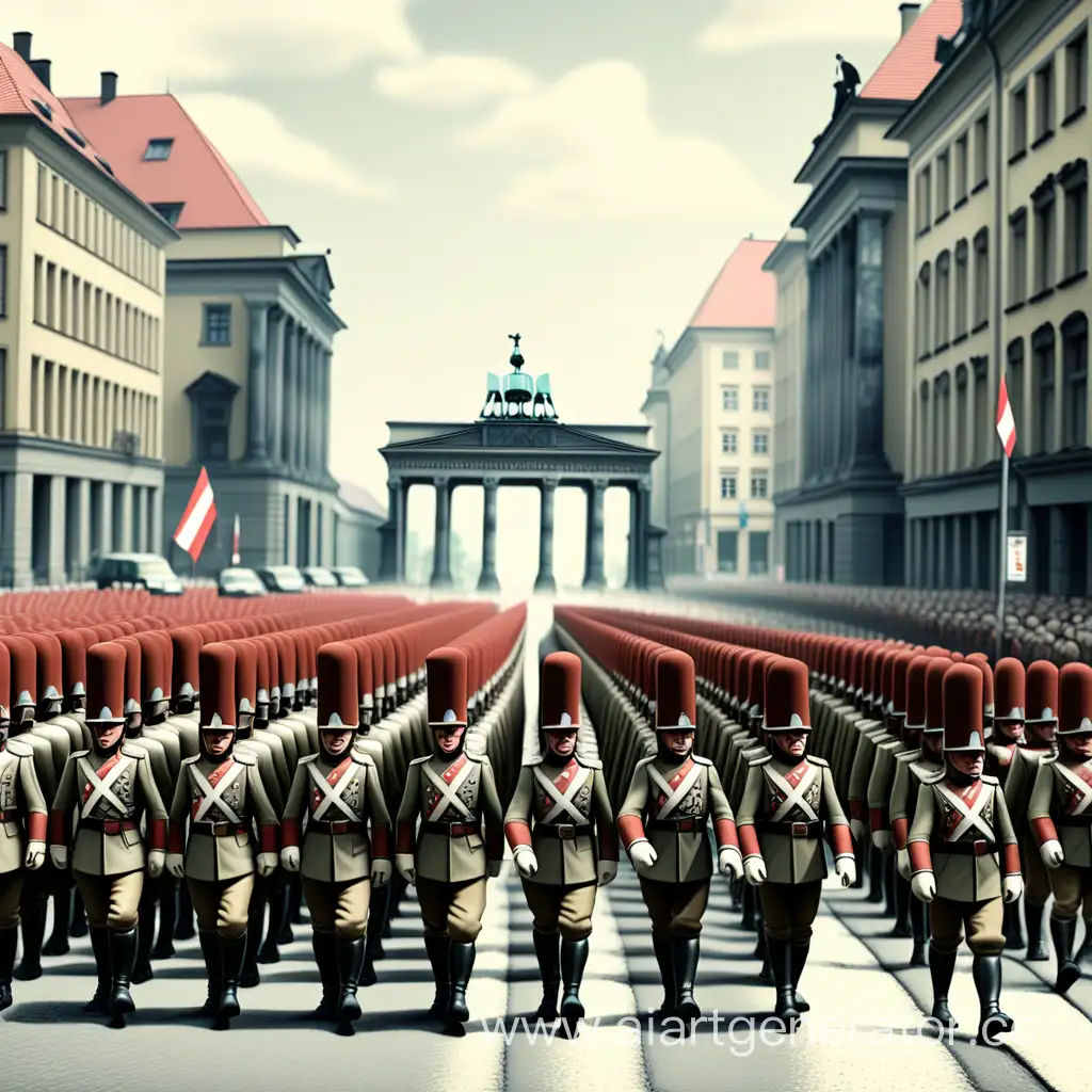 Austrian-Army-Marching-Towards-Berlin-in-a-Straight-Line