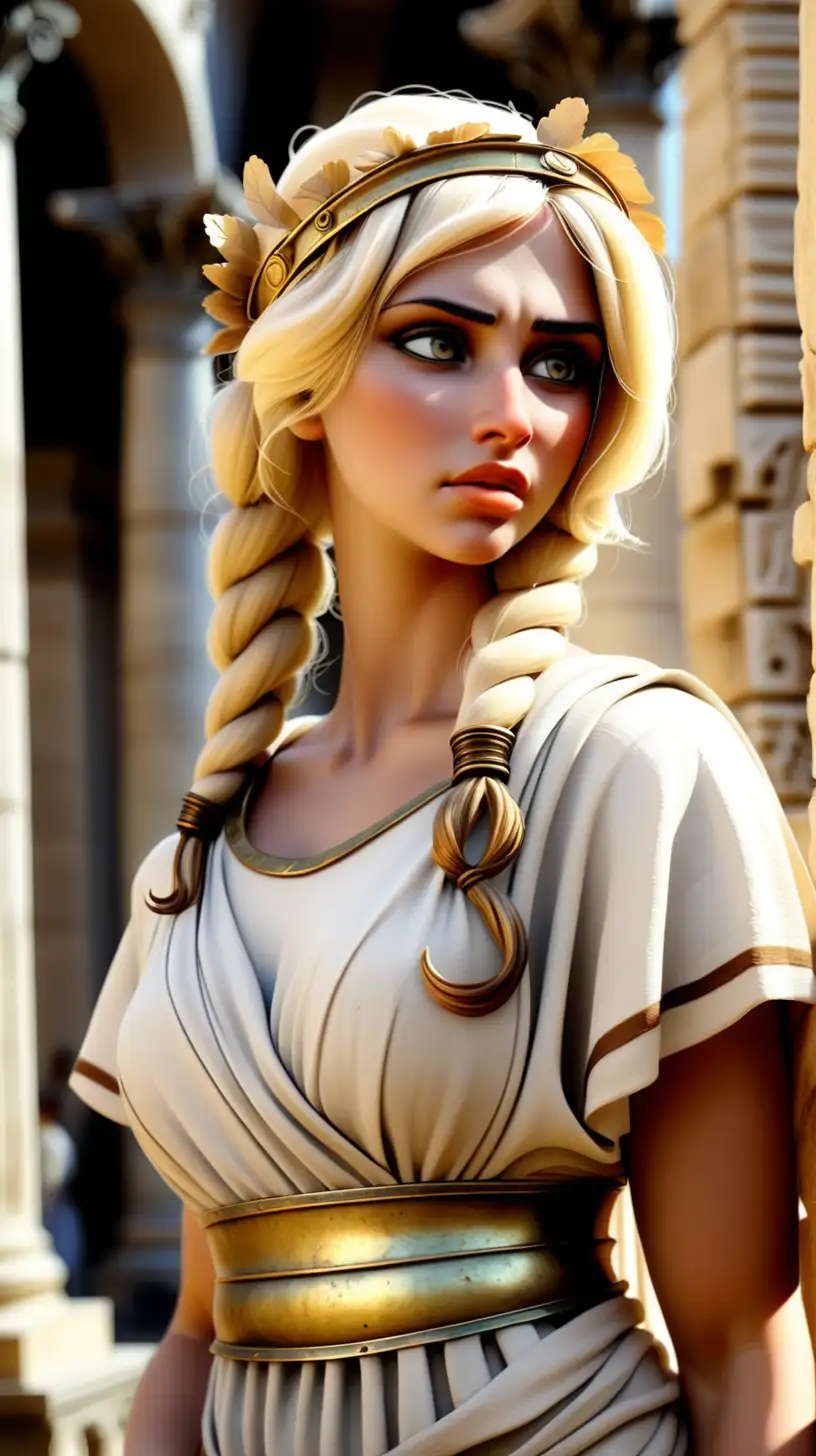 Stunning Roman Women with Gorgeous Blonde Hair Trio