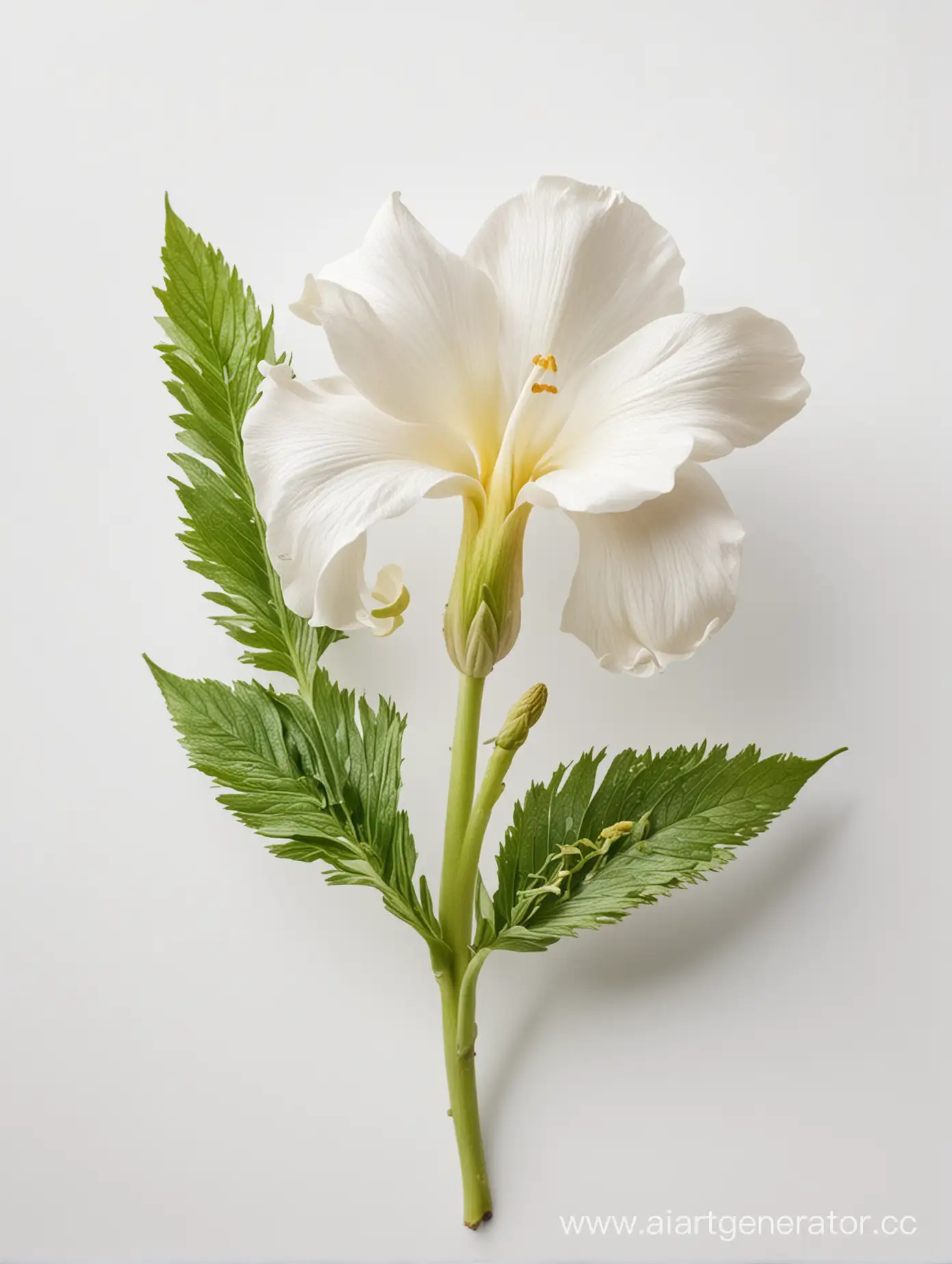 Amarnath-Flower-on-White-Background-Delicate-Bloom-in-Clean-Setting