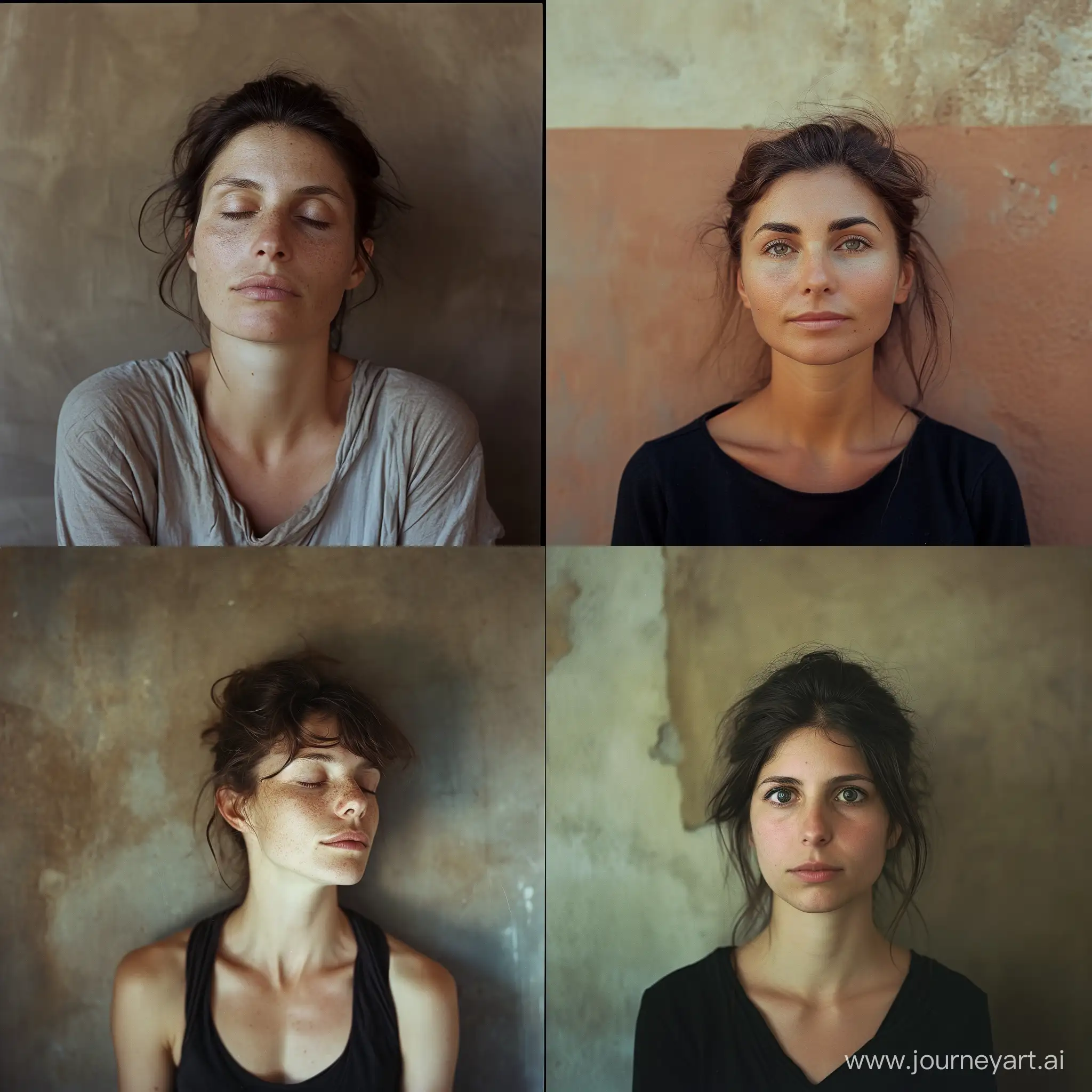 Tranquil-40YearOld-Italian-Woman-Portrait-in-Summer-Light