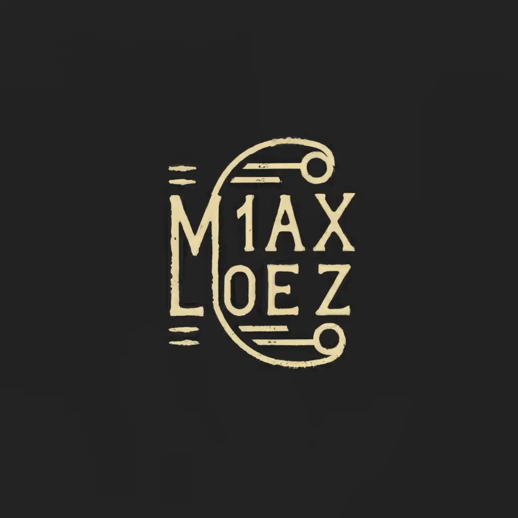 a logo design,with the text "Max Loelz", main symbol:Music,Moderate,be used in Events industry,clear background